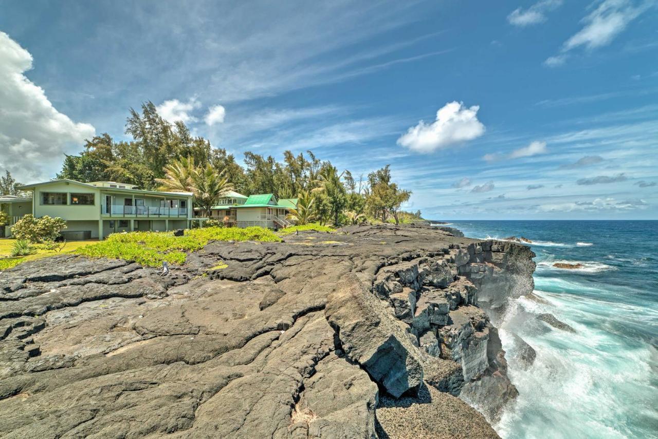 Direct Oceanfront, Big Island Home Keaau Eksteriør billede